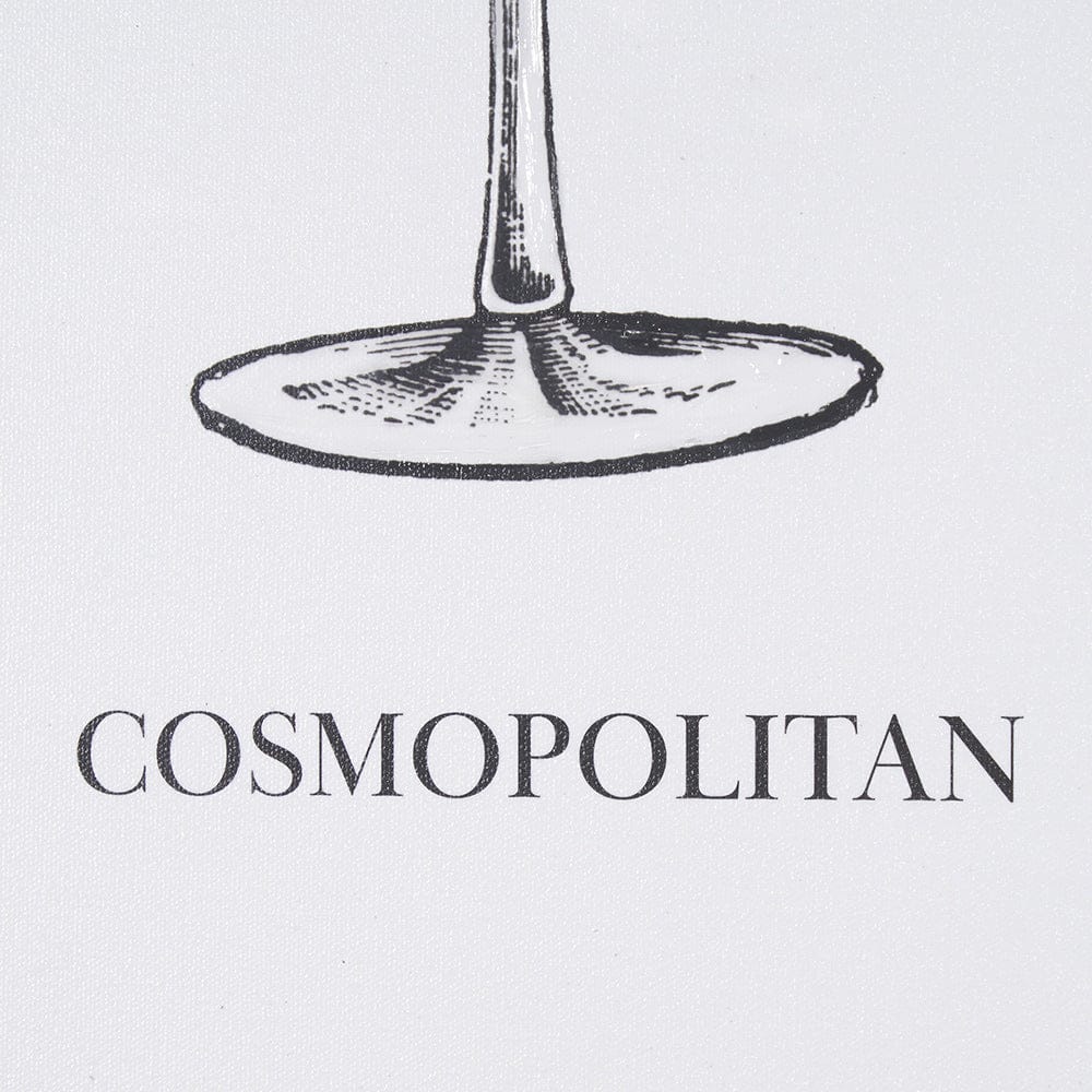 Mercana - Vintage Cocktails-Cosmo by Gwen Aspell Hand Embellished Textured Framed Art Print Matted under Glass - 15303 view 6