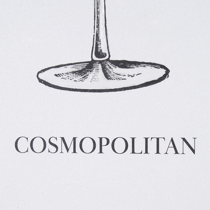 Mercana - Vintage Cocktails-Cosmo by Gwen Aspell Hand Embellished Textured Framed Art Print Matted under Glass - 15303 view 6