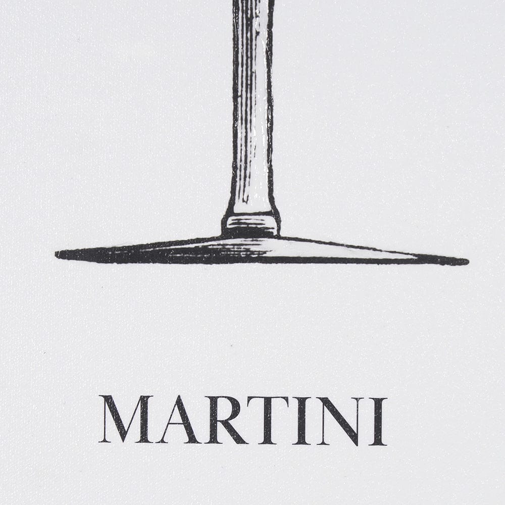 Mercana - Vintage Cocktails-Martini by Gwen Aspell Hand Embellished Framed Art Print Matted under Glass - 15304 view 6