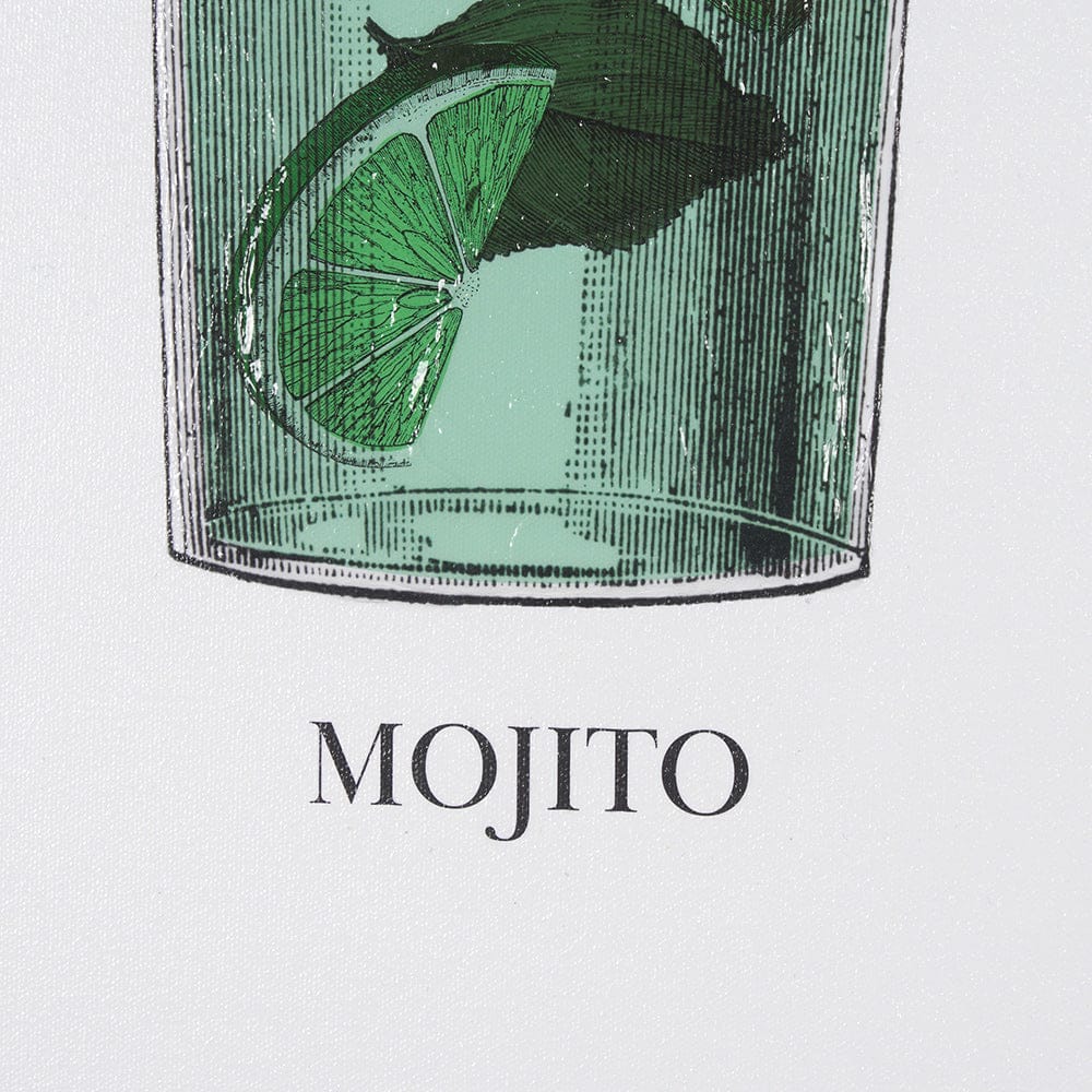 Mercana - Vintage Cocktails-Mojito by Gwen Aspell Hand Embelished Textured Framed Art Print Matted under Glass - 15305 view 6