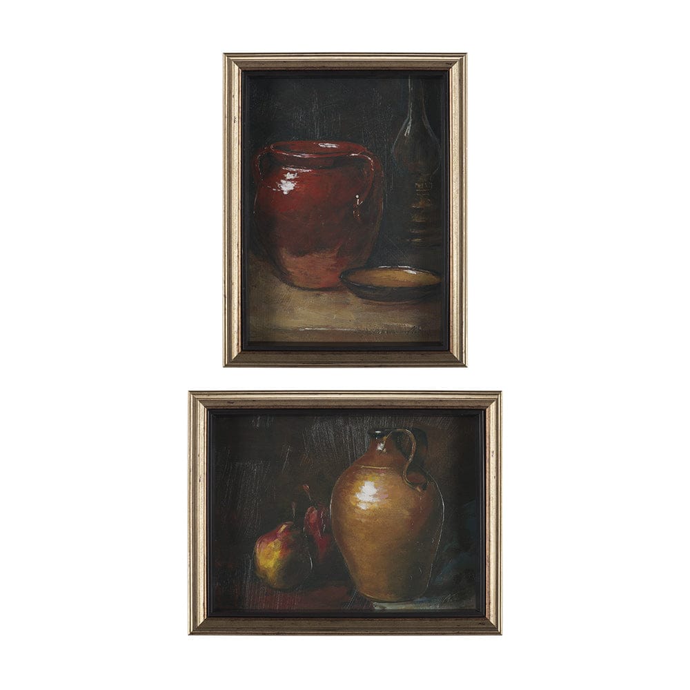 Mercana - Vintage Crock by Mercana Studio a Hand Embellished Framed Art Print (Set of 2) - 15753 view 1