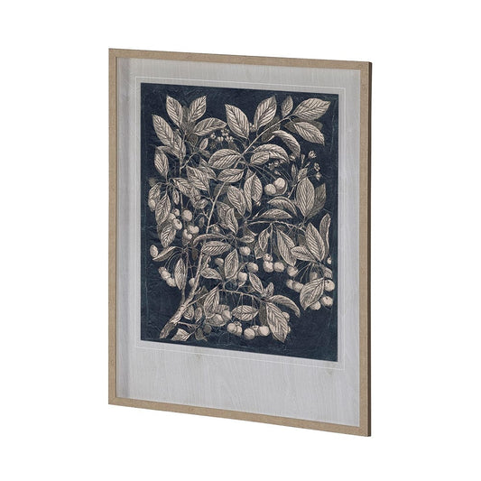 Mercana - Vintage Fruit & Floral III by Megan Meagher Hand Embellished Framed Art Print Matted under Glass - 12965 view 2