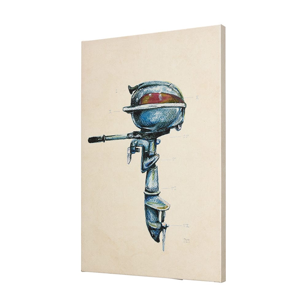 Mercana - Vintage Motor I by Mercana Studio a Hand Embellished Textured Canvas - 102348-S view 2