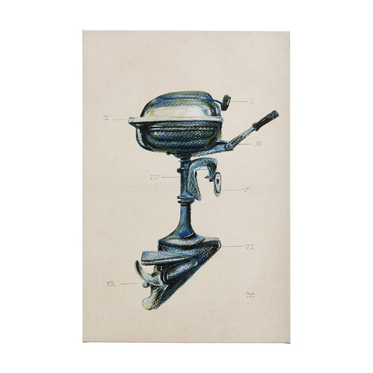 Mercana - Vintage Motor II by Mercana Studio a Hand Embellished Textured Canvas - 102349-L view 1