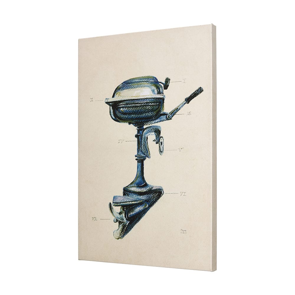 Mercana - Vintage Motor II by Mercana Studio a Hand Embellished Textured Canvas - 102349-L view 2