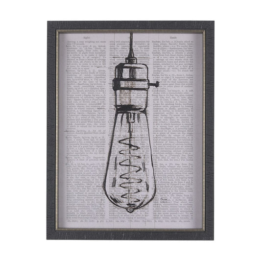 Mercana - Vintage Page I by Mercana Studio a Hand Embellished Textured Framed Art Print - 14275 view 1