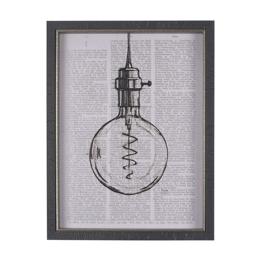 Mercana - Vintage Page II by Mercana Studio a Hand Embellished Textured Framed Art Print - 14276 view 1