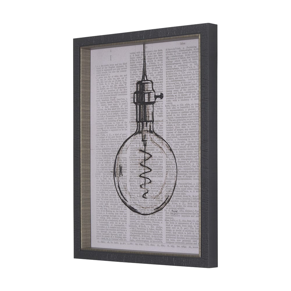 Mercana - Vintage Page II by Mercana Studio a Hand Embellished Textured Framed Art Print - 14276 view 2