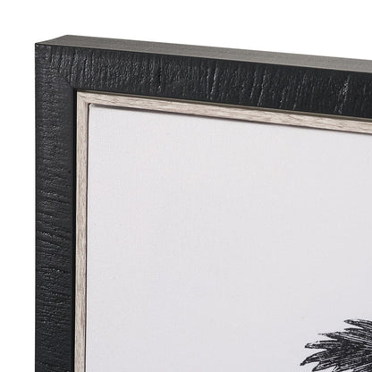 Mercana - Vintage Palm Tree Drawing I by Les Palmiers Histoire Embellished Textured Framed Canvas - 102681-FS view 4
