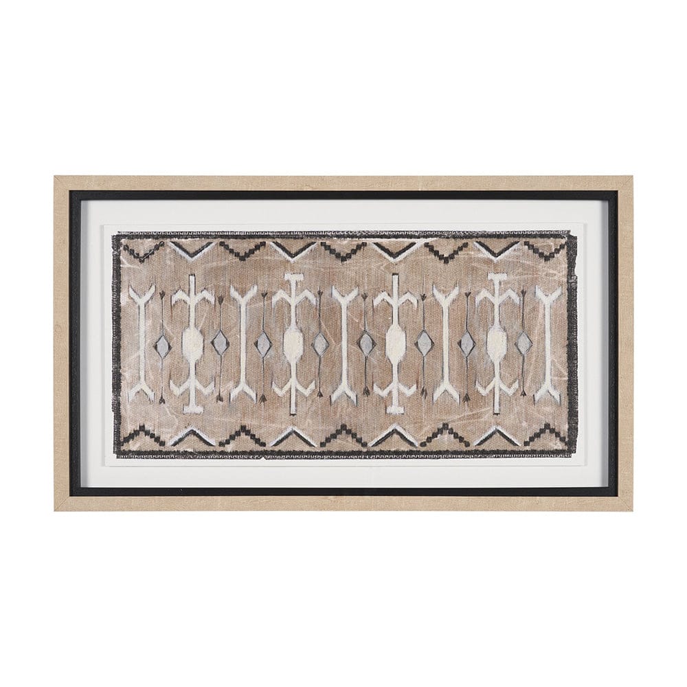 Mercana - Vintage Rug by Chad Warren a Hand Embellished Framed Print under Glass - 15797 view 1