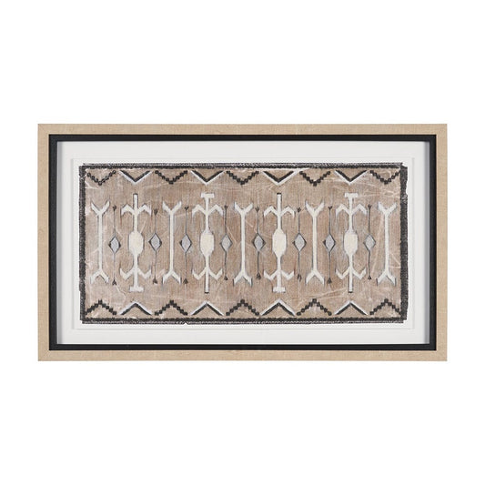 Mercana - Vintage Rug by Chad Warren a Hand Embellished Framed Print under Glass - 15797 view 1