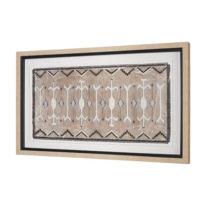 Mercana - Vintage Rug by Chad Warren a Hand Embellished Framed Print under Glass - 15797 view 2