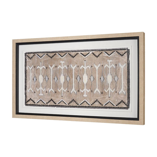 Mercana - Vintage Rug by Chad Warren a Hand Embellished Framed Print under Glass - 15797 view 2