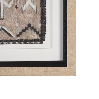 Mercana - Vintage Rug by Chad Warren a Hand Embellished Framed Print under Glass - 15797 view 3
