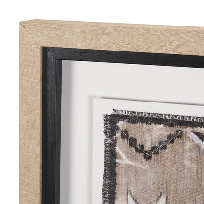 Mercana - Vintage Rug by Chad Warren a Hand Embellished Framed Print under Glass - 15797 view 4