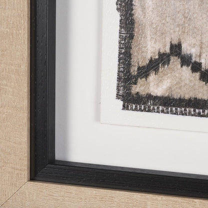 Mercana - Vintage Rug by Chad Warren a Hand Embellished Framed Print under Glass - 15797 view 5