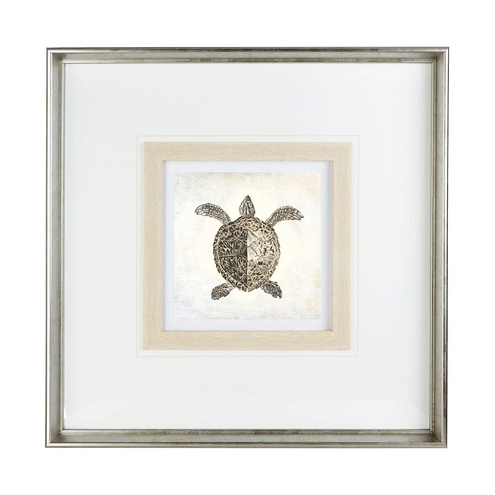 Mercana - Vintage Sea Turtle by Mercana Studio a Framed Art Print Matted under Glass - 12039 view 2