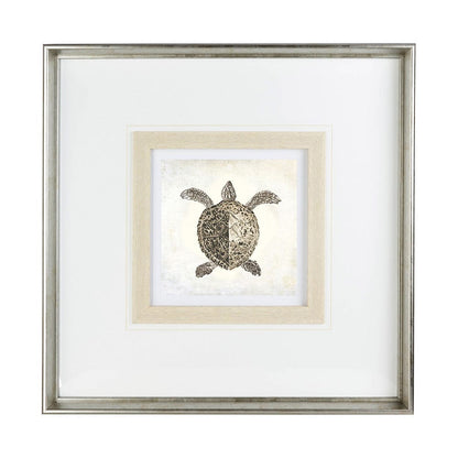 Mercana - Vintage Sea Turtle by Mercana Studio a Framed Art Print Matted under Glass - 12039 view 2