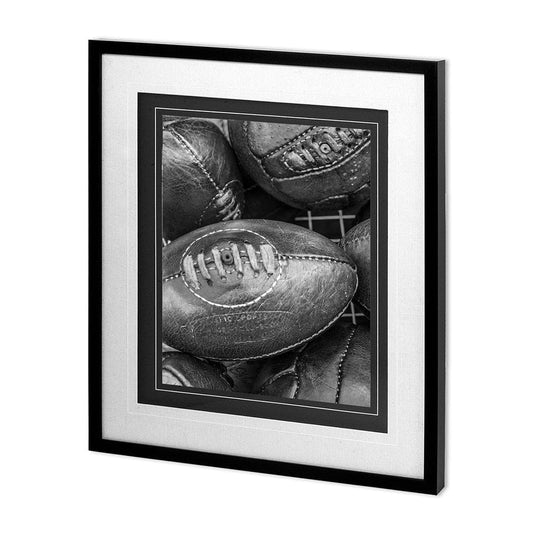 Mercana - Vintage Sport - Rugby by Frank Assaf a Hand Embellished Textured Framed Art Photo Matted under Glass - 11355 view 1