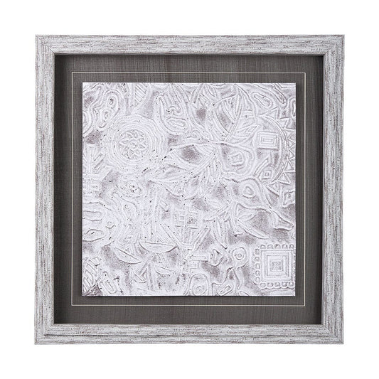 Mercana - Vintage Tile Collection I by Mercana Studio a Hand Embellished Textured Framed Art Print - 14048 view 1