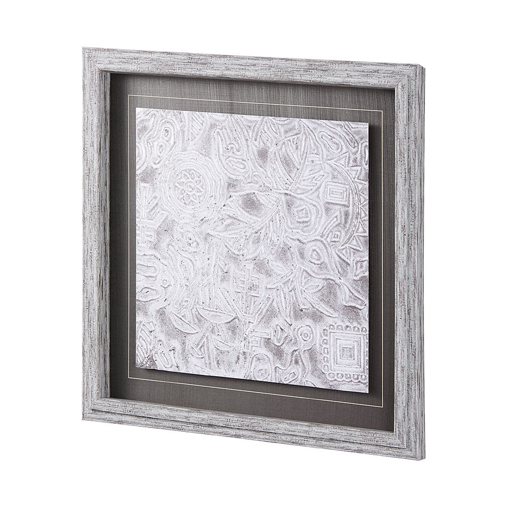 Mercana - Vintage Tile Collection I by Mercana Studio a Hand Embellished Textured Framed Art Print - 14048 view 2