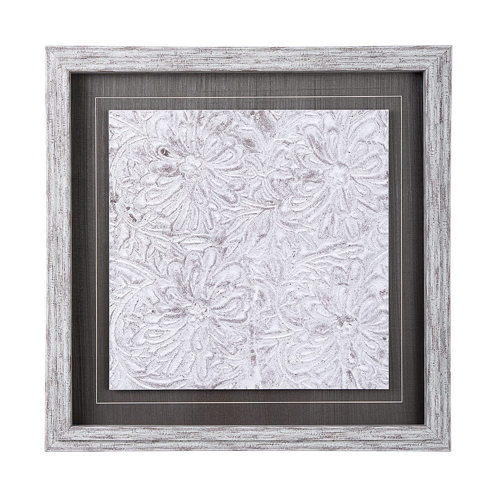 Mercana - Vintage Tile Collection II by Mercana Studio a Hand Embellished Textured Framed Art Print - 14049 view 1
