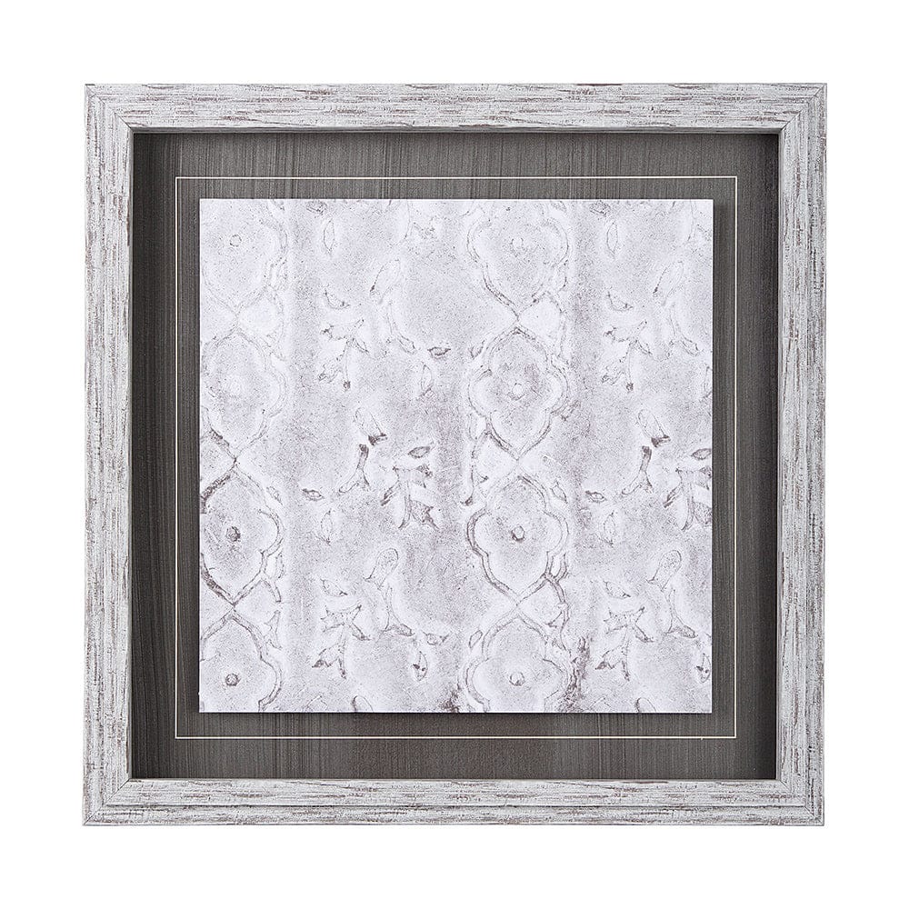 Mercana - Vintage Tile Collection III by Mercana Studio a Hand Embellished Textured Framed Art Print - 14050 view 1