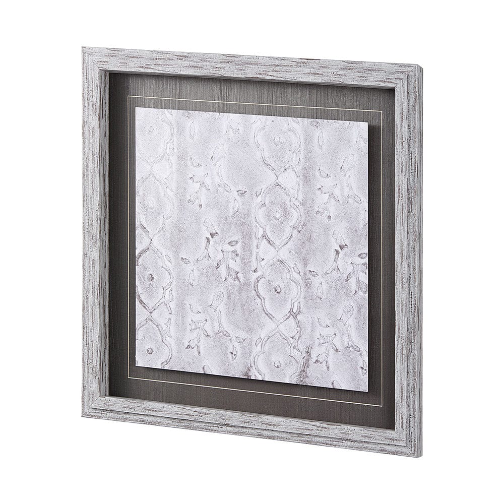 Mercana - Vintage Tile Collection III by Mercana Studio a Hand Embellished Textured Framed Art Print - 14050 view 2
