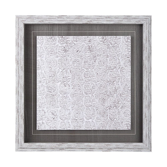 Mercana - Vintage Tile Collection IV by Mercana Studio a Hand Embellished Textured Framed Art Print - 14051 view 1