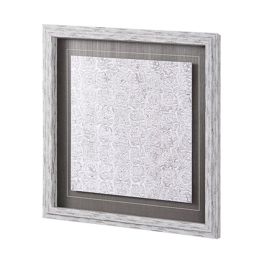 Mercana - Vintage Tile Collection IV by Mercana Studio a Hand Embellished Textured Framed Art Print - 14051 view 2