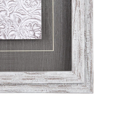 Mercana - Vintage Tile Collection IV by Mercana Studio a Hand Embellished Textured Framed Art Print - 14051 view 3