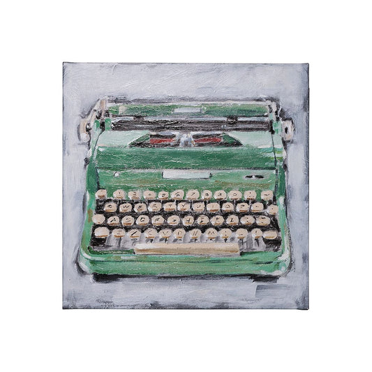 Mercana - Vintage Typewriter II by Ethan Harper a Hand Embellished Textured Canvas - 101525-S view 1