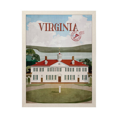 Mercana - Virginia Go USA L by Mercana Studio a Hand Embellished Decograph Framed Art Print - 14398 view 1