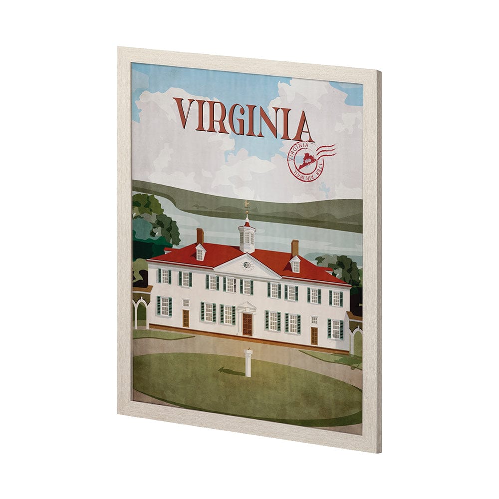Mercana - Virginia Go USA L by Mercana Studio a Hand Embellished Decograph Framed Art Print - 14398 view 2