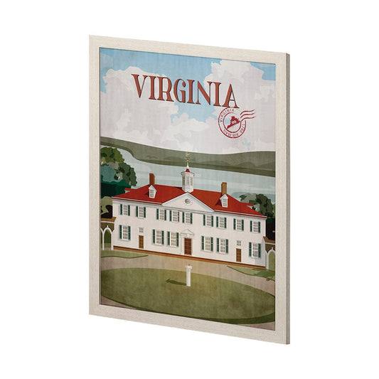 Mercana - Virginia Go USA L by Mercana Studio a Hand Embellished Decograph Framed Art Print - 14398 view 2