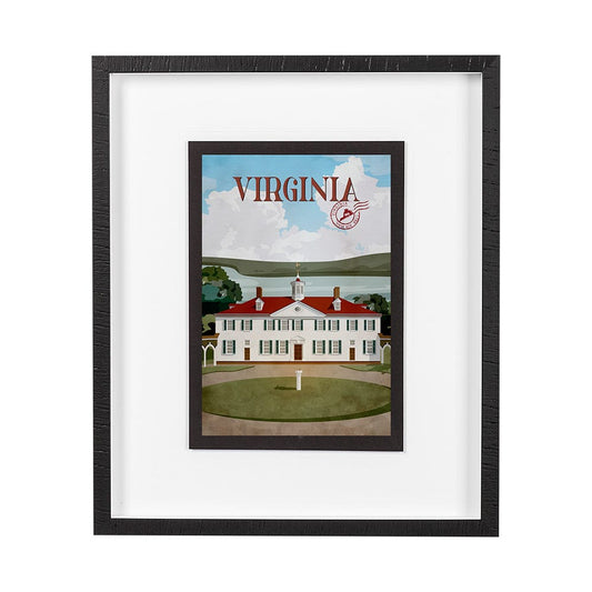 Mercana - Virginia Go USA M by Mercana Studio a Framed Art Print Matted under Glass - 14396 view 1