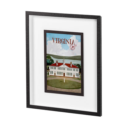 Mercana - Virginia Go USA M by Mercana Studio a Framed Art Print Matted under Glass - 14396 view 2