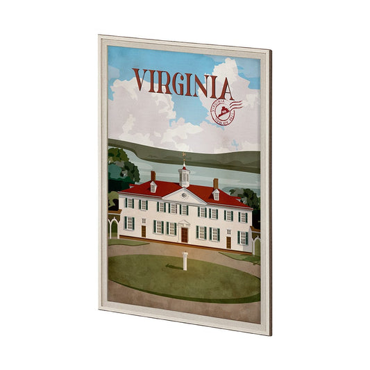 Mercana - Virginia Go USA XL by Mercana Studio a Hand Embellished Decograph Framed Art Print under Glass - 14399 view 2