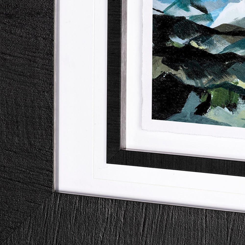 Mercana - Vista II by Mercana Studio a Hand Embellished Textured Framed Art Print Matted under Glass - 13311 view 5