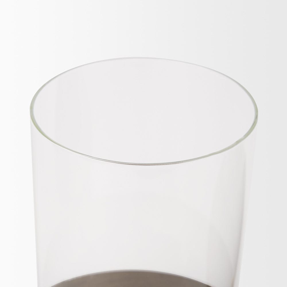 Mercana - Vivian Gold Metal and Glass Hurricane Candle Holder (Set of 2) - 70539 view 5