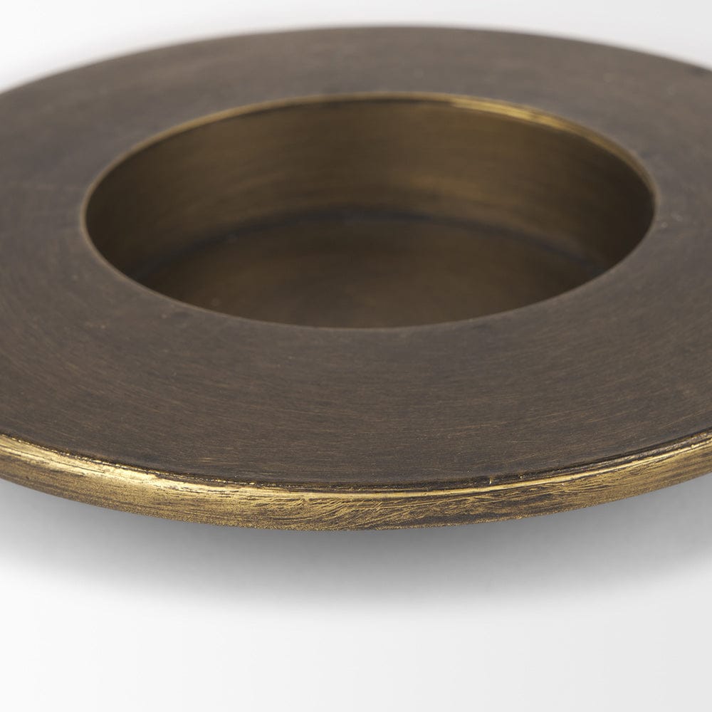 Mercana - Vivian Gold Metal and Glass Hurricane Candle Holder (Set of 2) - 70539 view 8