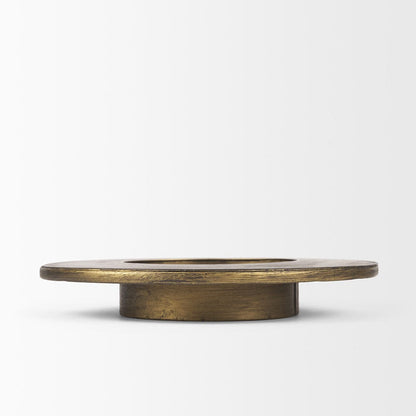 Mercana - Vivian Gold Metal and Glass Hurricane Candle Holder (Set of 2) - 70539 view 9