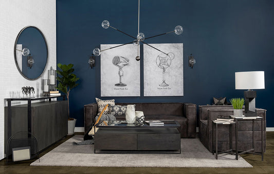 Mercana - Volta II Tall White Gray Abstract Pattern Glass Vase - 68038 view 2