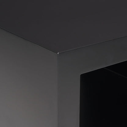 Mercana - Vondra Matte Black Metal w/ Open Shelves Side table - 71053 view 6