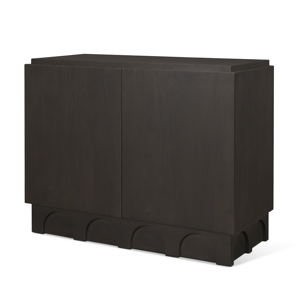 Mercana - Wagner Dark Brown Wood w/ Arched Design Accent Cabinet - 71040 view 1