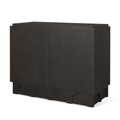 Mercana - Wagner Dark Brown Wood w/ Arched Design Accent Cabinet - 71040 view 1
