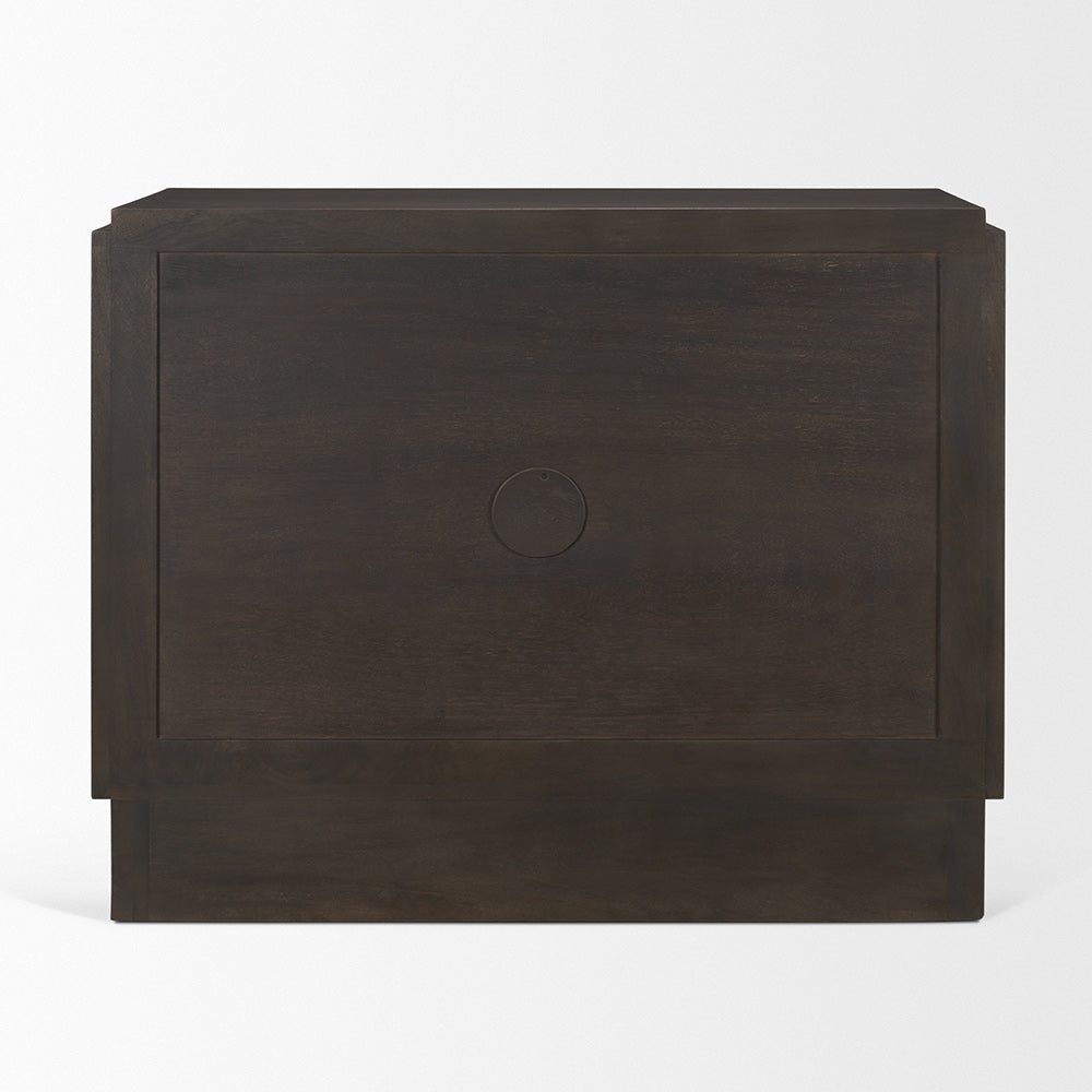 Mercana - Wagner Dark Brown Wood w/ Arched Design Accent Cabinet - 71040 view 4