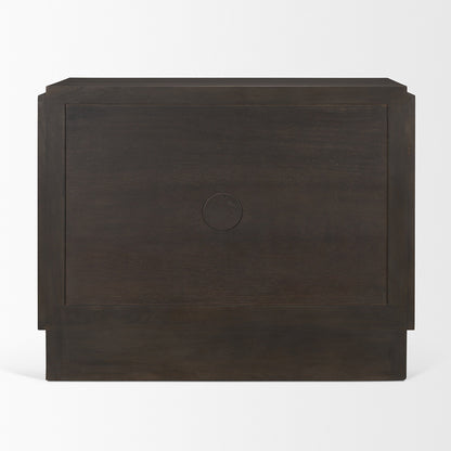 Mercana - Wagner Dark Brown Wood w/ Arched Design Accent Cabinet - 71040 view 4