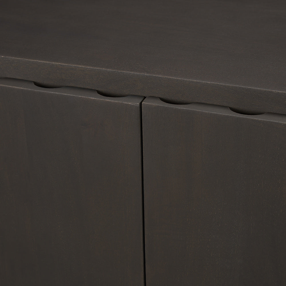 Mercana - Wagner Dark Brown Wood w/ Arched Design Accent Cabinet - 71040 view 8