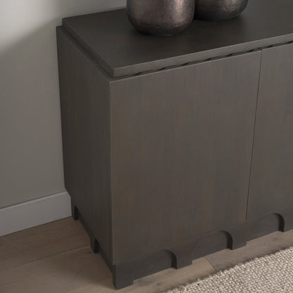 Mercana - Wagner Dark Brown Wood w/ Arched Design Accent Cabinet - 71040 view 14